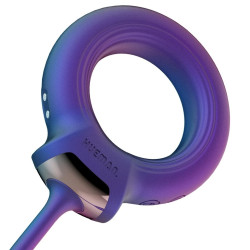 HUEMAN Cockring + Plug vibrant Eclipse Hueman 6.5 x 3cm - Diamètre 45mm
